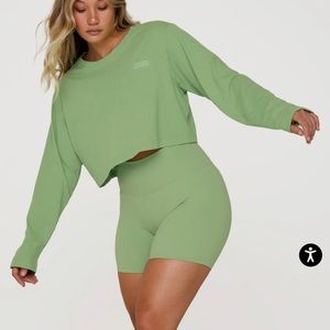 Set Active long sleeve crop tee - color GROW